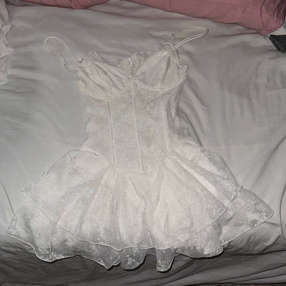 Outcast Dylan mini dress in white